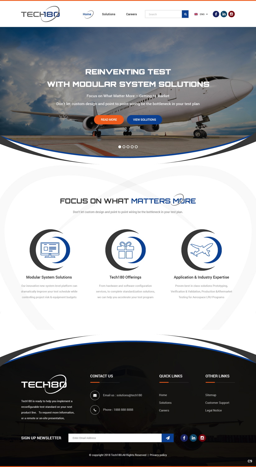 Diseño Web por pb para Tech180 | Diseño #18944800