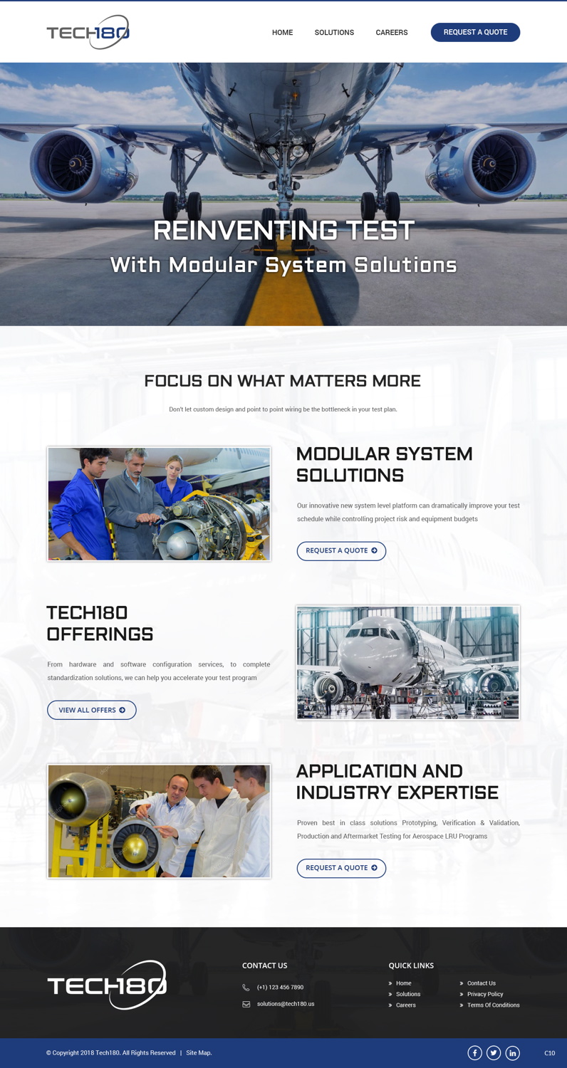 Diseño Web por pb para Tech180 | Diseño #18944805