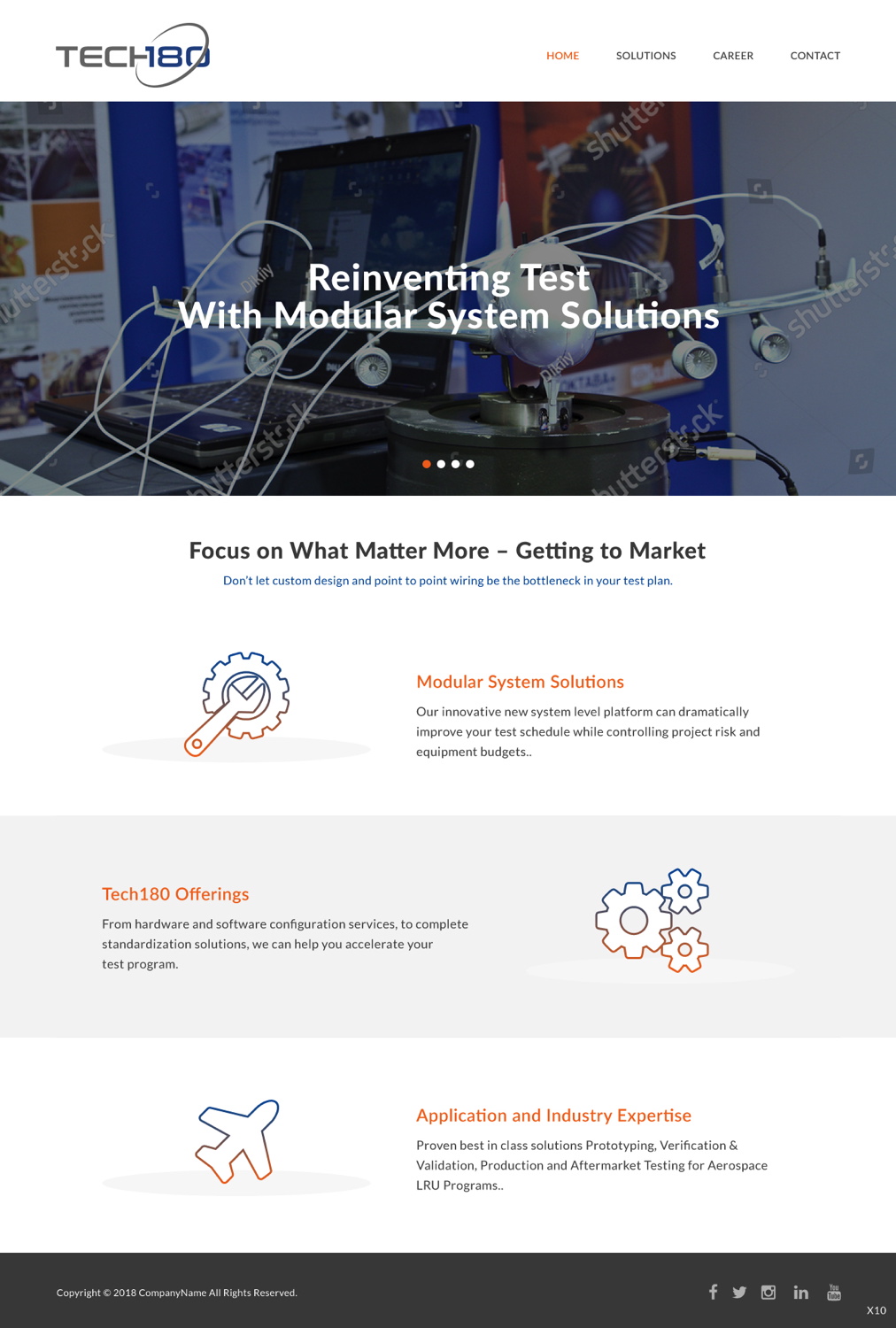 Web Design by pb for Tech180 | Design #18944815
