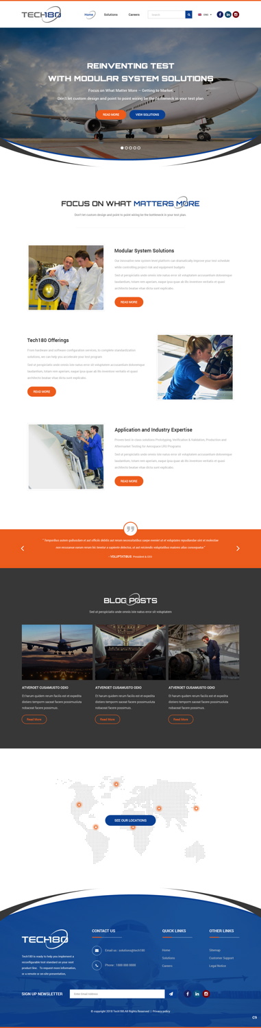Diseño Web por pb para Tech180 | Diseño #18960813