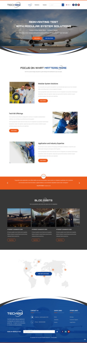 Diseño Web por pb para Tech180 | Diseño: #18960813