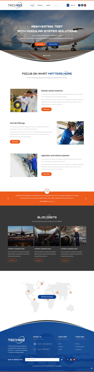 Diseño Web por pb para Tech180 | Diseño #18960814