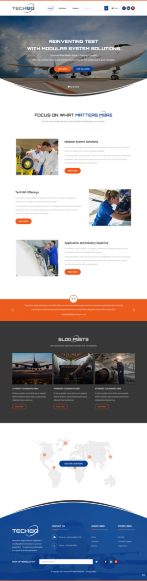 Diseño Web por pb para Tech180 | Diseño: #18960814