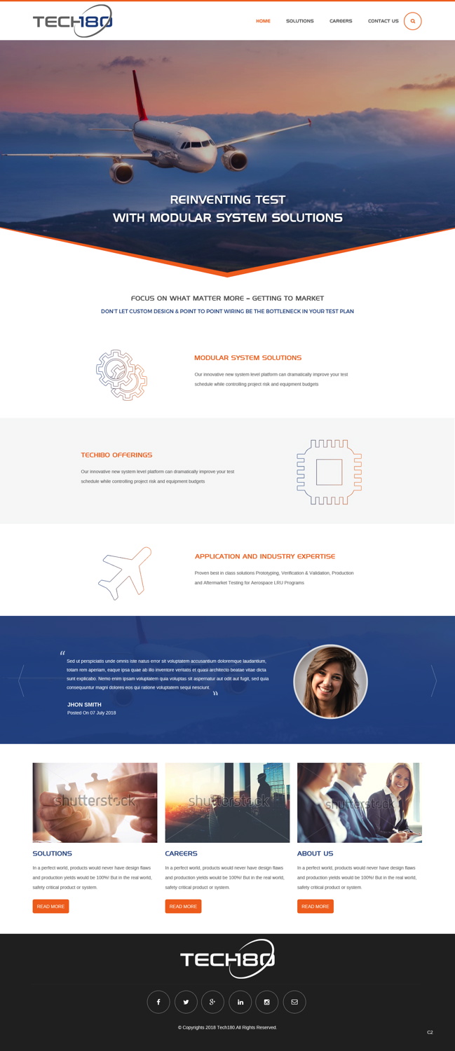Web Design by pb for Tech180 | Design #18967569