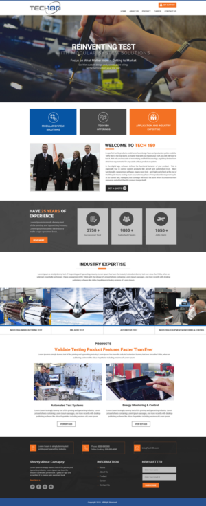 Web Design by Dream Logo Design for Tech180 | Design: #18940910