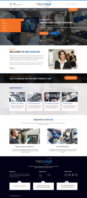 Diseño Web por Dream Logo Design para Tech180 | Diseño: #19060203