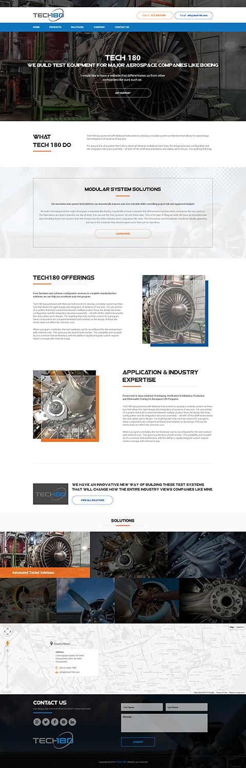 Web Design by PiXthemes for Tech180 | Design #18983479