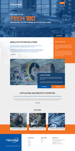 Diseño Web por PiXthemes para Tech180 | Diseño: #18983565