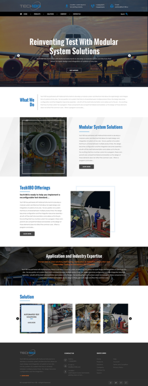 Diseño Web por PiXthemes para Tech180 | Diseño: #19004143