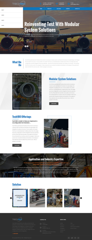 Diseño Web por PiXthemes para Tech180 | Diseño: #19061798
