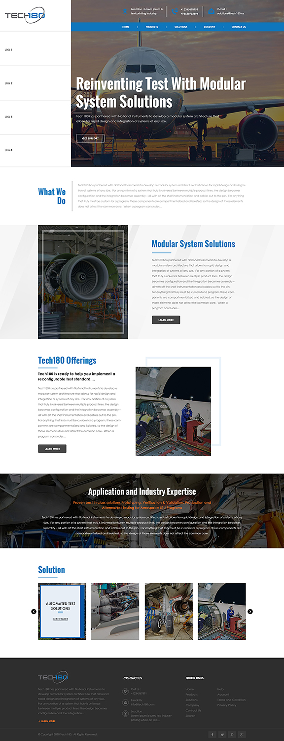 Diseño Web por PiXthemes para Tech180 | Diseño #19061802
