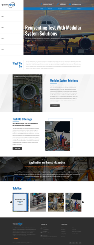 Diseño Web por PiXthemes para Tech180 | Diseño: #19061802