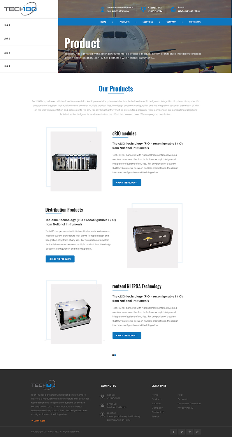 Diseño Web por PiXthemes para Tech180 | Diseño #19061806