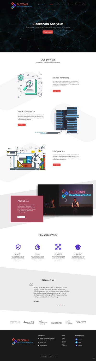 Design Wordpress par pb pour Bloqan | Design #18940242