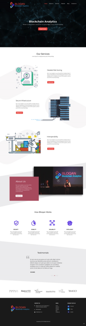 Wordpress Design by pb for Bloqan | Design: #18940242