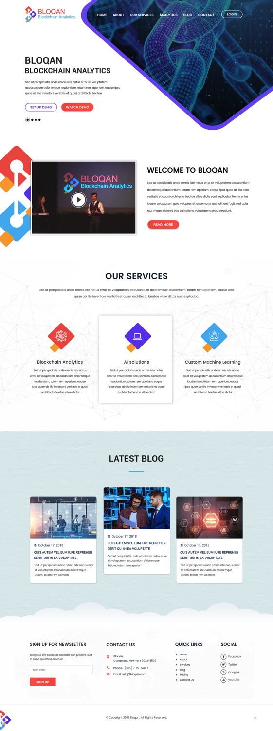 Design Wordpress par pb pour Bloqan | Design #18940243