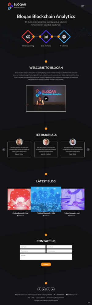 Wordpress Design by pb for Bloqan | Design: #18940244