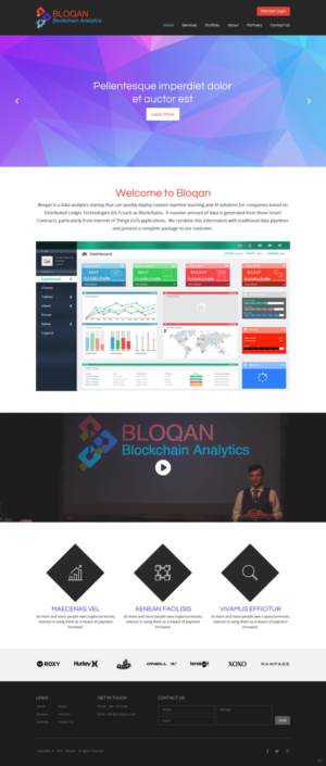Wordpress Design by pb for Bloqan | Design: #18944782