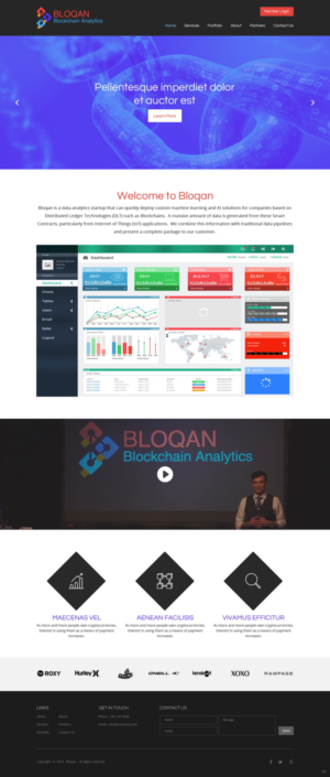 Wordpress Design by pb for Bloqan | Design: #18944783