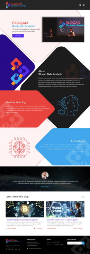 Wordpress Design by pb for Bloqan | Design: #18944784