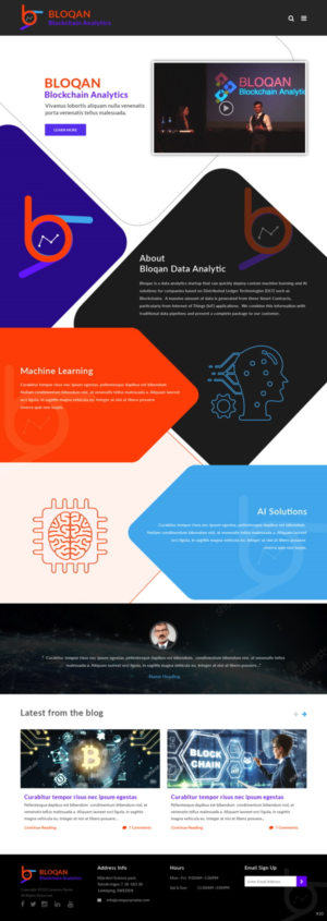 Wordpress Design by pb for Bloqan | Design: #18975518