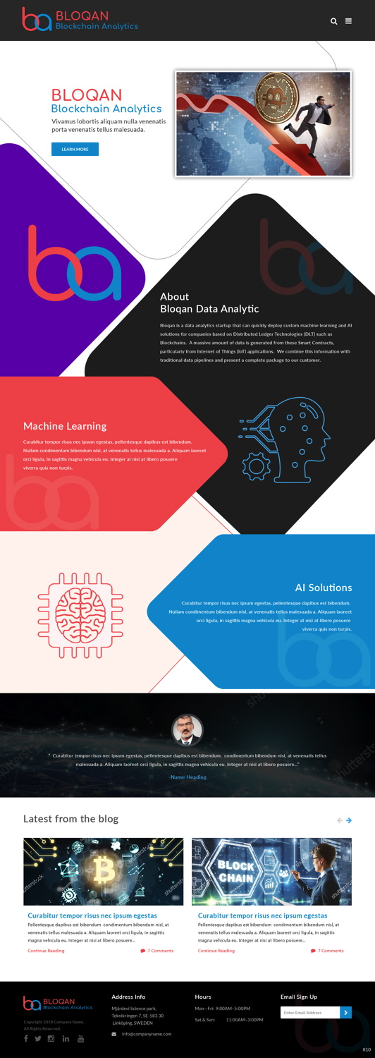 Diseño Wordpress por pb para Bloqan | Diseño #19032262