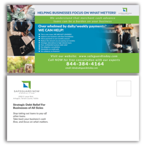 Flyer / Mailer for Business Debt Relief Business - Safeguard Now 6