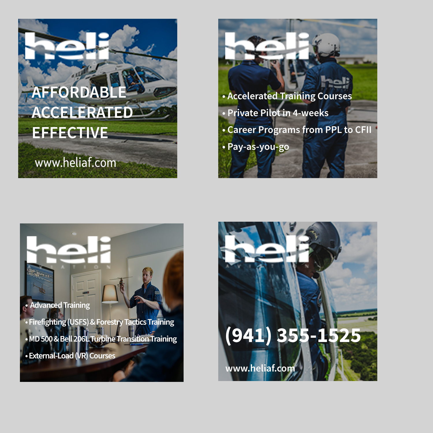 Banner Ad Design by Shabnum Khan for Heli Aviation Florida, LLC | Design #18967000