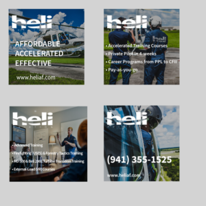 Banner Ad Design by Shabnum Khan for Heli Aviation Florida, LLC | Design: #18967000
