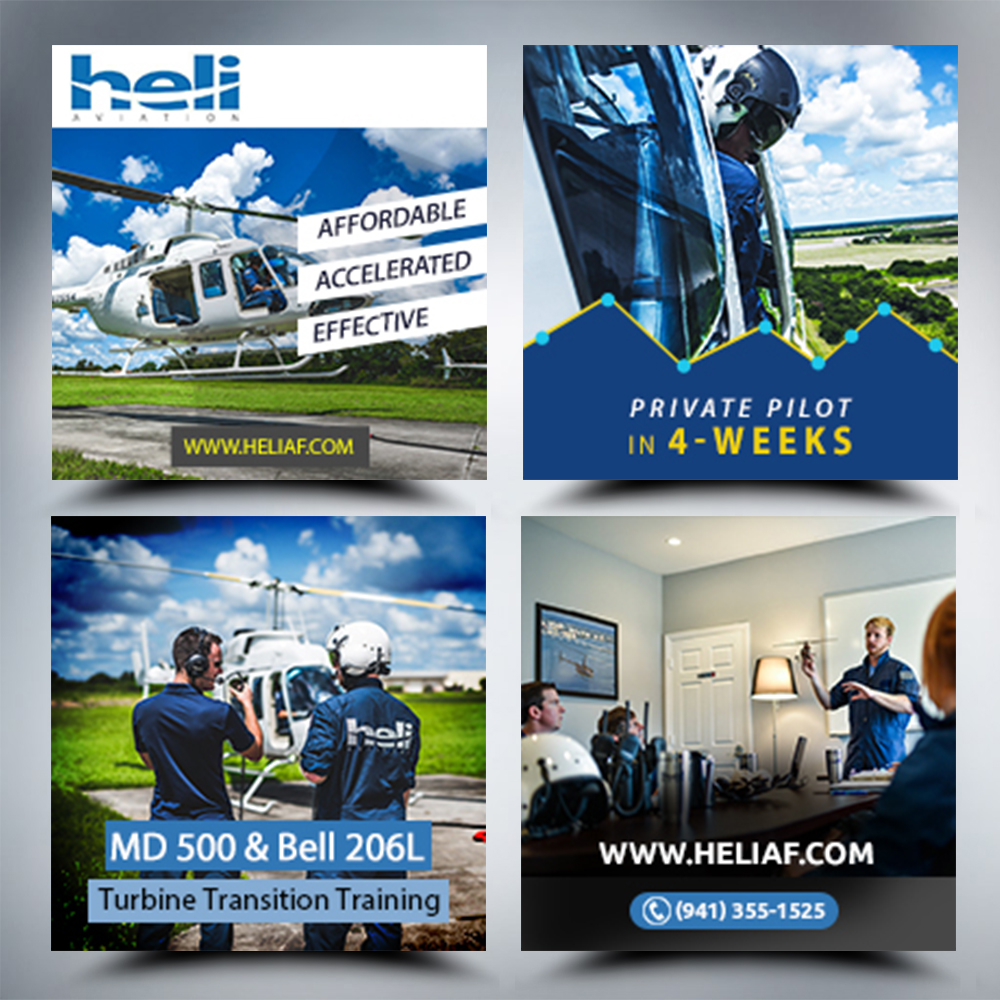Banner Ad Design by cahkuli for Heli Aviation Florida, LLC | Design #18944969