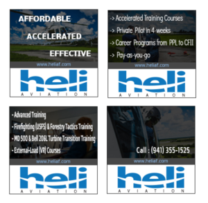 Banner Ad Design by jnh for Heli Aviation Florida, LLC | Design: #18930234