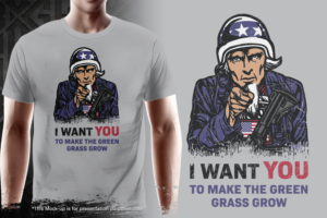 Home of the Free Clothing is looking to add a t shirt design with an updated Uncle Sam image for the | T-shirt Design by gekgrfx
