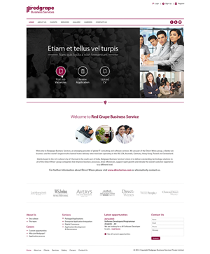 Web-Design von Latest Design Ideas für Redgrape Business Services | Design: #3050020