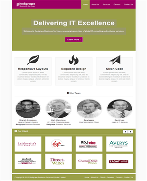 Diseño Web por chanchandrue para Redgrape Business Services | Diseño #2914569
