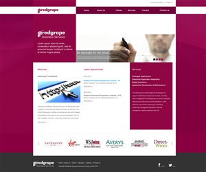 Diseño Web por aarsita para Redgrape Business Services | Diseño #2962580