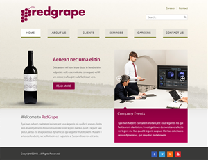 Web-Design von Infinity Pix für Redgrape Business Services | Design: #2986385