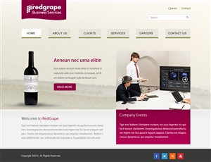 Web-Design von Infinity Pix für Redgrape Business Services | Design: #3001476