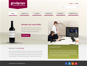 Web-Design von Infinity Pix für Redgrape Business Services | Design: #3001517