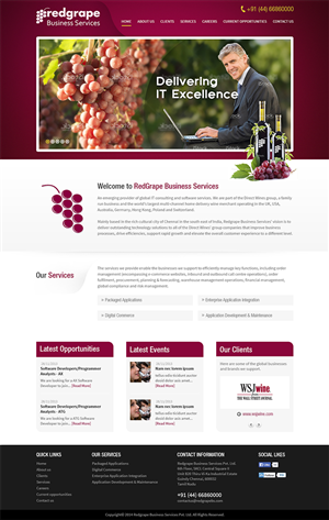 Redgrape Business Services needs a new interactive and interesting website | Diseño Web por Mayank Patel
