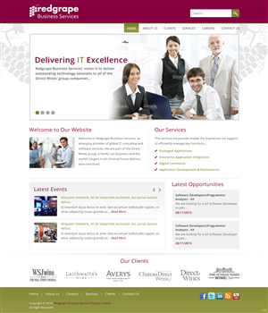 Web-Design von pb für Redgrape Business Services | Design: #2915933