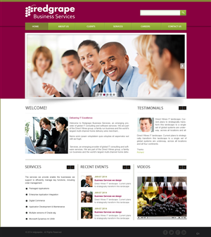 Web-Design von pb für Redgrape Business Services | Design: #2915942