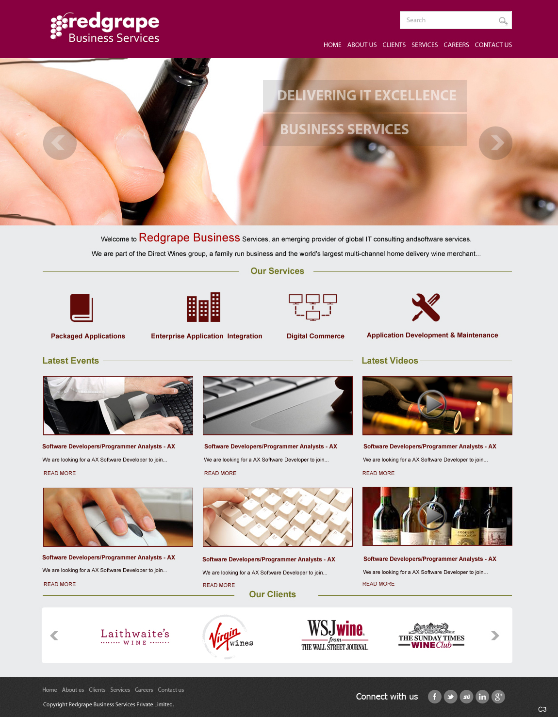 Web-Design von pb für Redgrape Business Services | Design #2915943