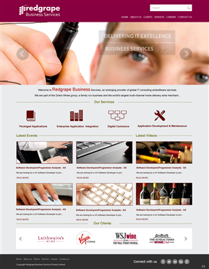 Web-Design von pb für Redgrape Business Services | Design: #2915943