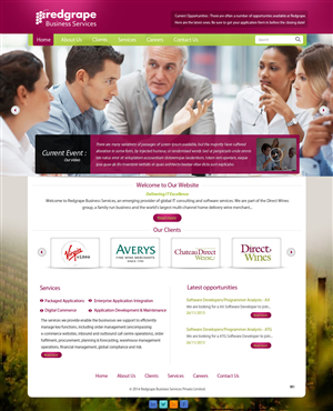 Web-Design von pb für Redgrape Business Services | Design: #2915950