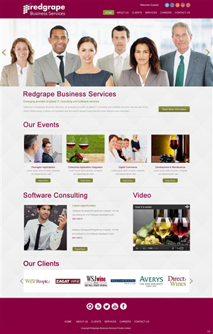 Web-Design von pb für Redgrape Business Services | Design: #2915955
