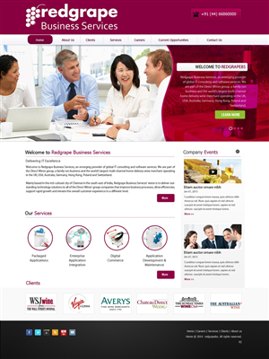Web-Design von pb für Redgrape Business Services | Design: #2915959