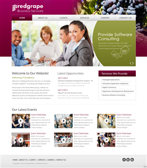 Web-Design von pb für Redgrape Business Services | Design: #2915978