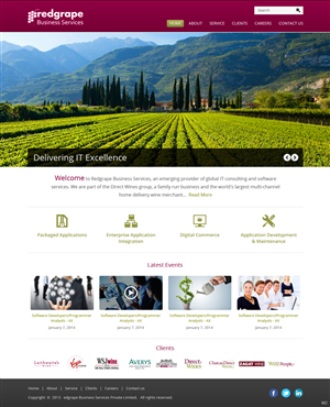 Web-Design von pb für Redgrape Business Services | Design: #2915980