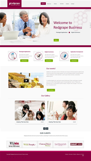 Web-Design von pb für Redgrape Business Services | Design: #2923444