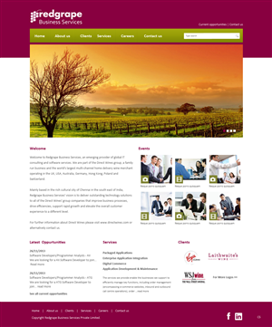 Web-Design von pb für Redgrape Business Services | Design: #2923447